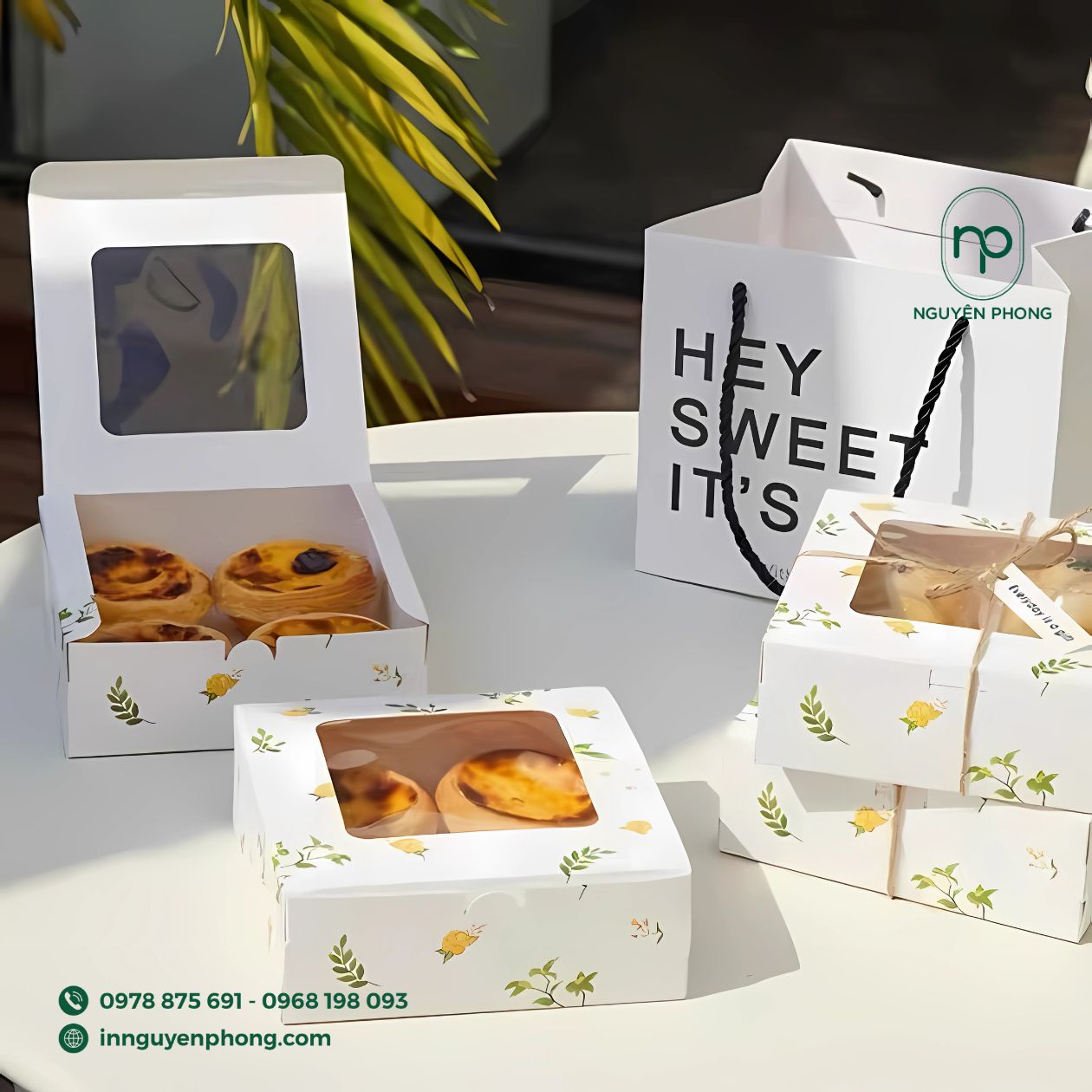 In túi giấy đựng bánh